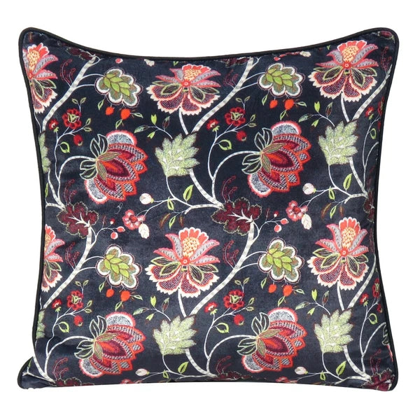 Velvet Cushion Cover Flower Print Throw Pillowcase Home Bed sofa Cozy Decorative