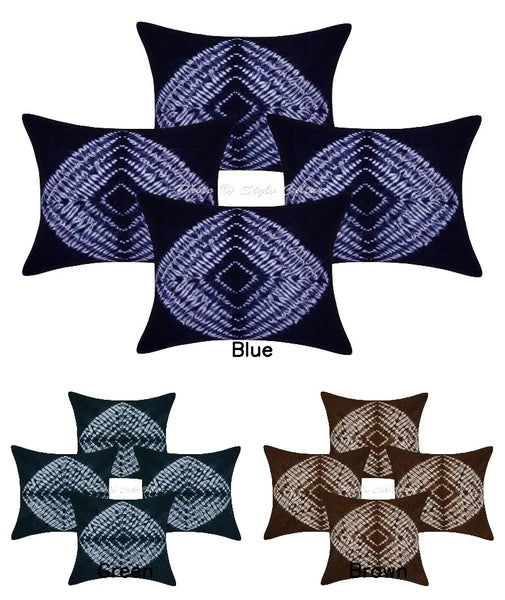 Ethnic Cushion Cover Indian Handmade Shibori Shibori Hippie Sofa Car Pillow Case