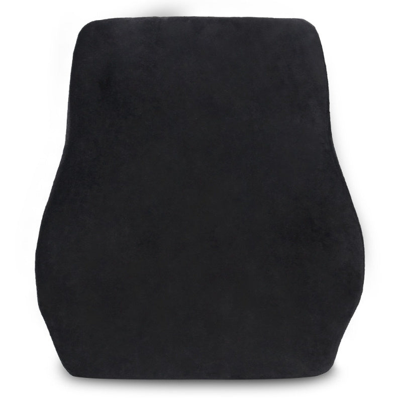 Ergonomic Lumbar Support for Car & Office Seats - Slow Rebound Posture Corrector with Breathable Mesh, Black, Hand Wash Only, Back Rest for Long Sitting, Contoured Design, Polyester Fabric