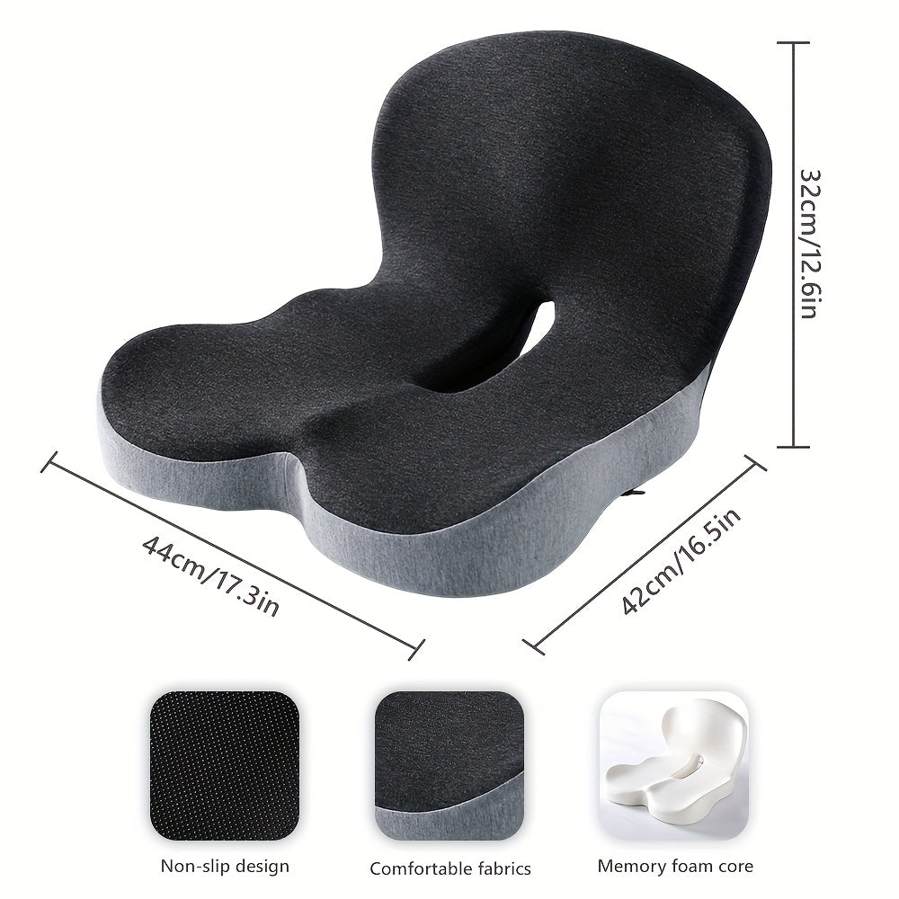 1pc Of Cushion Backrest Cushion, Bedding, Ergonomic Lumbar Support Cushion, Maintain Correct Sitting Posture, Core Soft Support, Sedentary Buttocks Gaming Chair Cushion, Driving Backrest, Removable Jacket, The Perfect Gift!