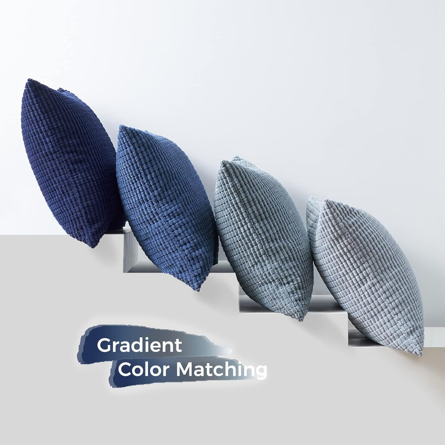 Throw Pillows Covers for Couch, Decorative Fluffy Corduroy Cushion Cover 4 PCS