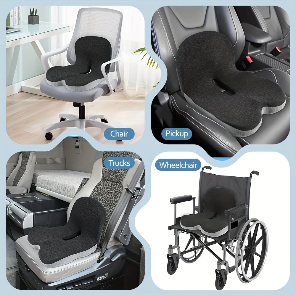 1pc Of Cushion Backrest Cushion, Bedding, Ergonomic Lumbar Support Cushion, Maintain Correct Sitting Posture, Core Soft Support, Sedentary Buttocks Gaming Chair Cushion, Driving Backrest, Removable Jacket, The Perfect Gift!