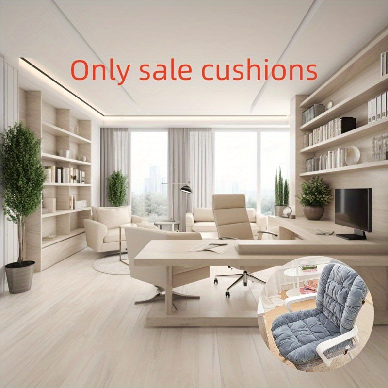 A Stylish Thick Chair Cushion with a Lumbar Support, Comfortable for Sofas, Suitable for Office Chairs, Made of Hand-Woven Polyester Fabric, Requires No Power Or Batteries, Multifunctional Home Decor.