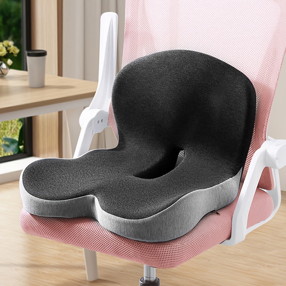 1pc Of Cushion Backrest Cushion, Bedding, Ergonomic Lumbar Support Cushion, Maintain Correct Sitting Posture, Core Soft Support, Sedentary Buttocks Gaming Chair Cushion, Driving Backrest, Removable Jacket, The Perfect Gift!
