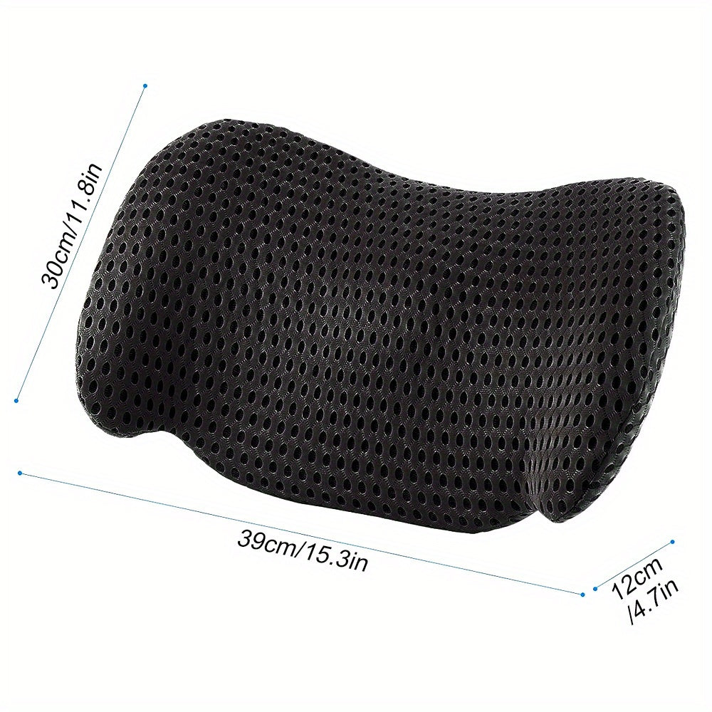 2pcs:(1 Seat Pad + 1 Lumbar Support Pillow) Memory Foam Seat Cushion & Lumbar Support Pillow Set - Ergonomic Office Chair Cushion for Back, Car Seat, Wheelchair, Gaming Chair - Breathable & Machine Washable Cover