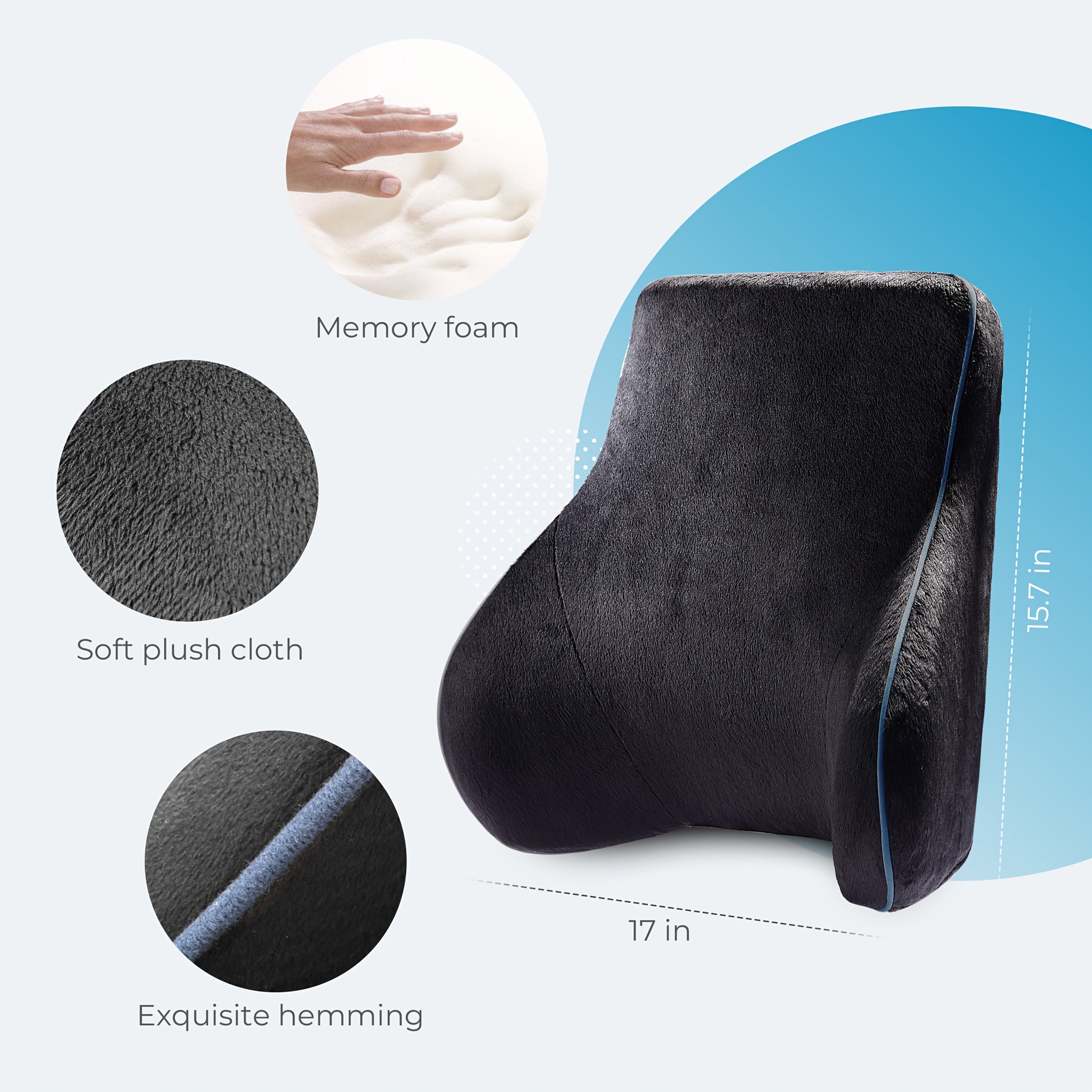 Comfier Back Lumbar Support Pillow For Office Chair, Chair Pillow For Back Support With 3 Vibration Modes & 2 Heat Levels, Father'S Day And Mother'S Day Gift, Perfect Birthday Gift For Men And Women