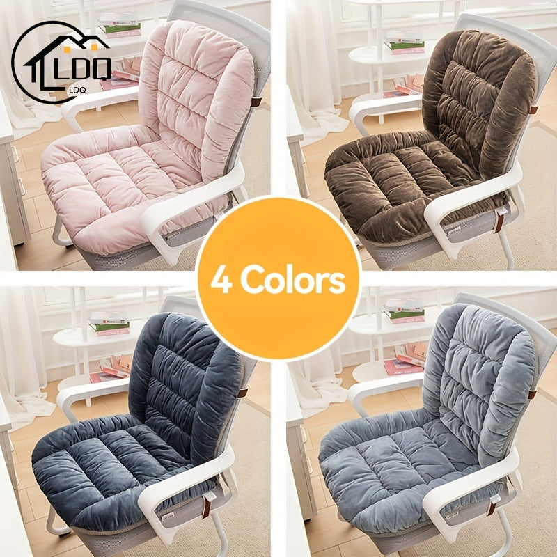 A Stylish Thick Chair Cushion with a Lumbar Support, Comfortable for Sofas, Suitable for Office Chairs, Made of Hand-Woven Polyester Fabric, Requires No Power Or Batteries, Multifunctional Home Decor.