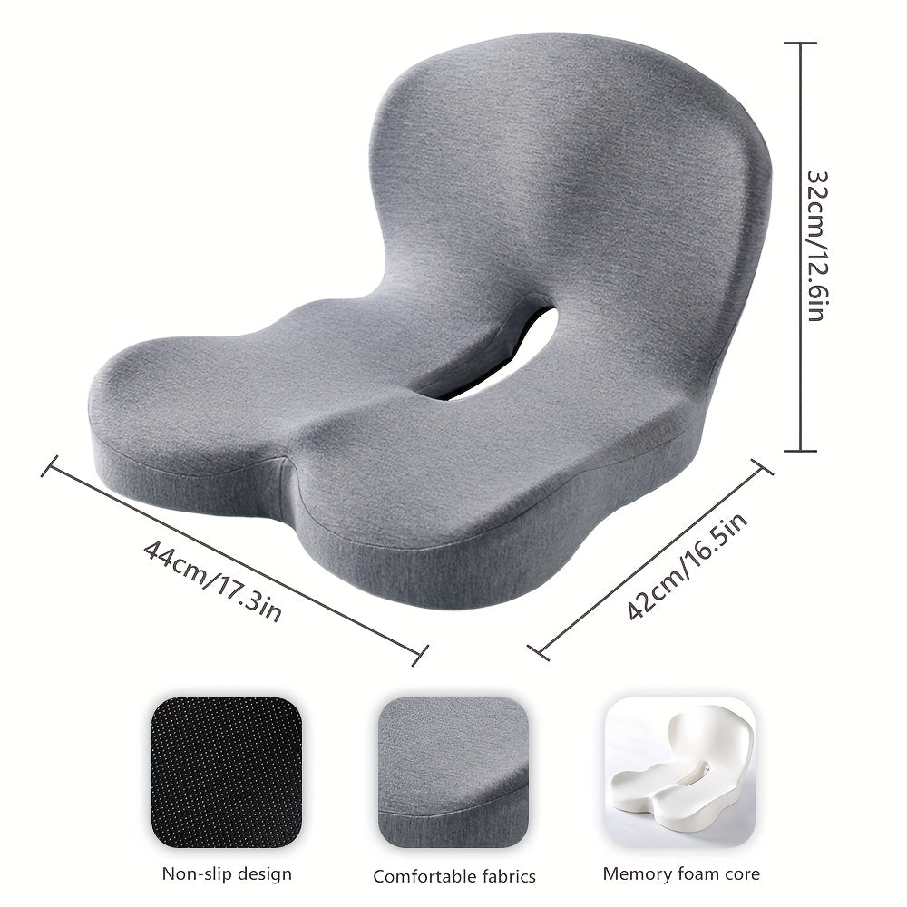 1pc Of Cushion Backrest Cushion, Bedding, Ergonomic Lumbar Support Cushion, Maintain Correct Sitting Posture, Core Soft Support, Sedentary Buttocks Gaming Chair Cushion, Driving Backrest, Removable Jacket, The Perfect Gift!