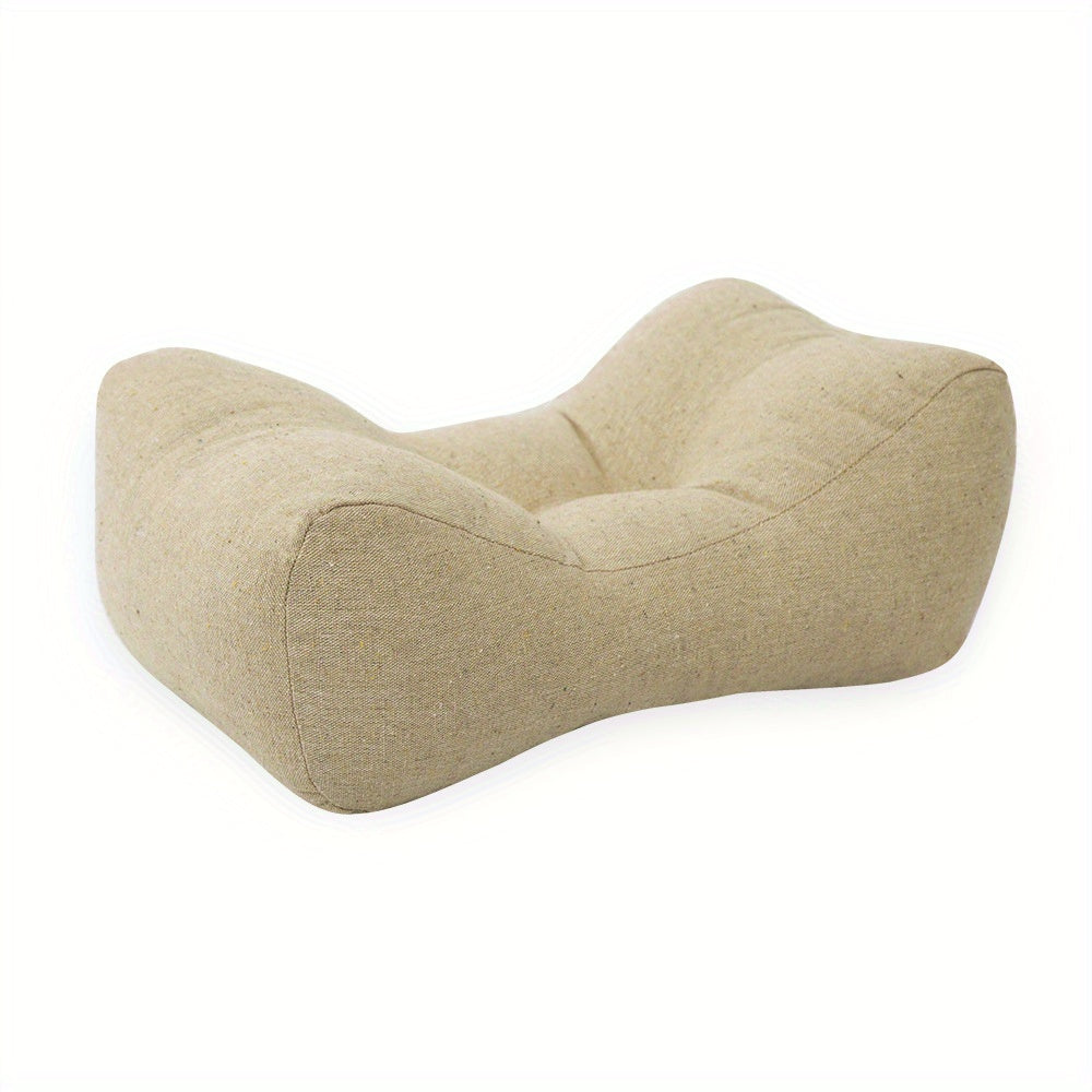 Suitable for 4 seasons, Multifunctional Lumbar Pillow - Office Nap Pad Back Support Cushion, Durable Lumbar Protection Pillow for Study Reading Desk Ergonomic curve design to chair back, dedicated for home and office chairs