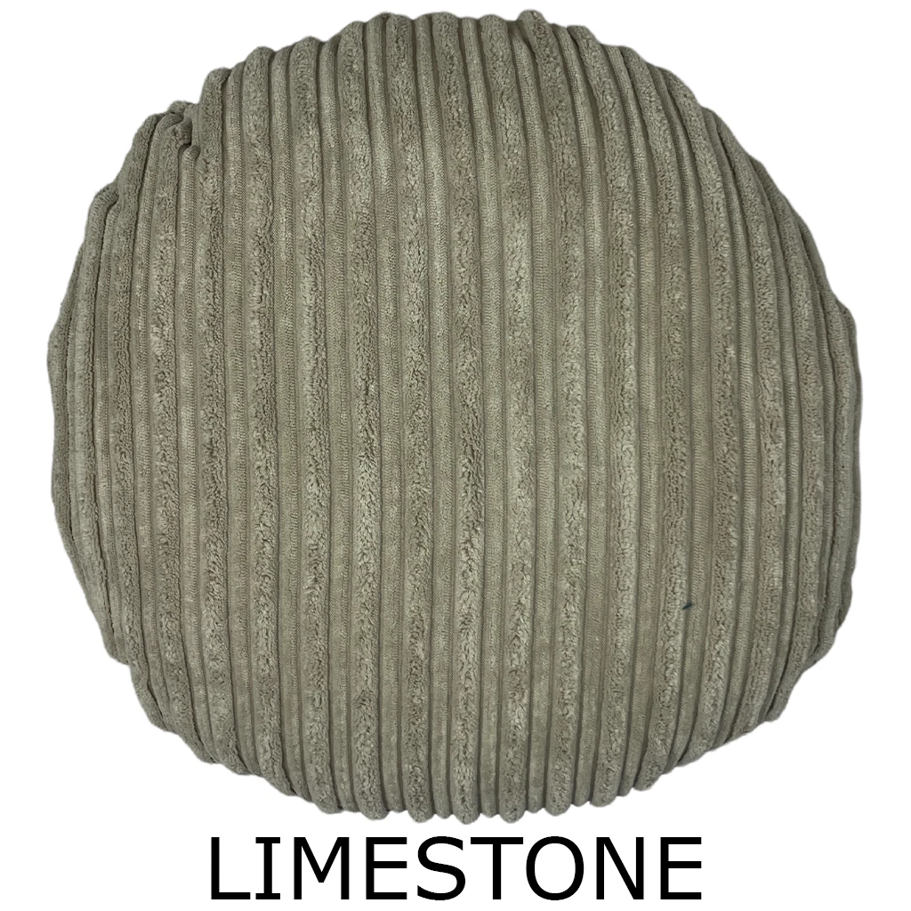 Premium Circle Jumbo Cord Cushion Cover Round Pillow Case Soft Handmade Sofa Bed