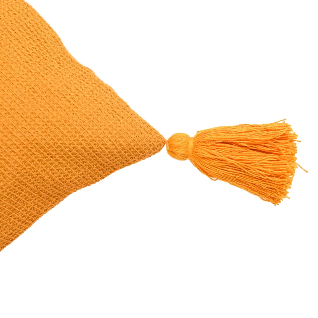 Solid Cushion Cover Cotton Pillowcase Home Sofa Bed Decor Pillows with Tassels
