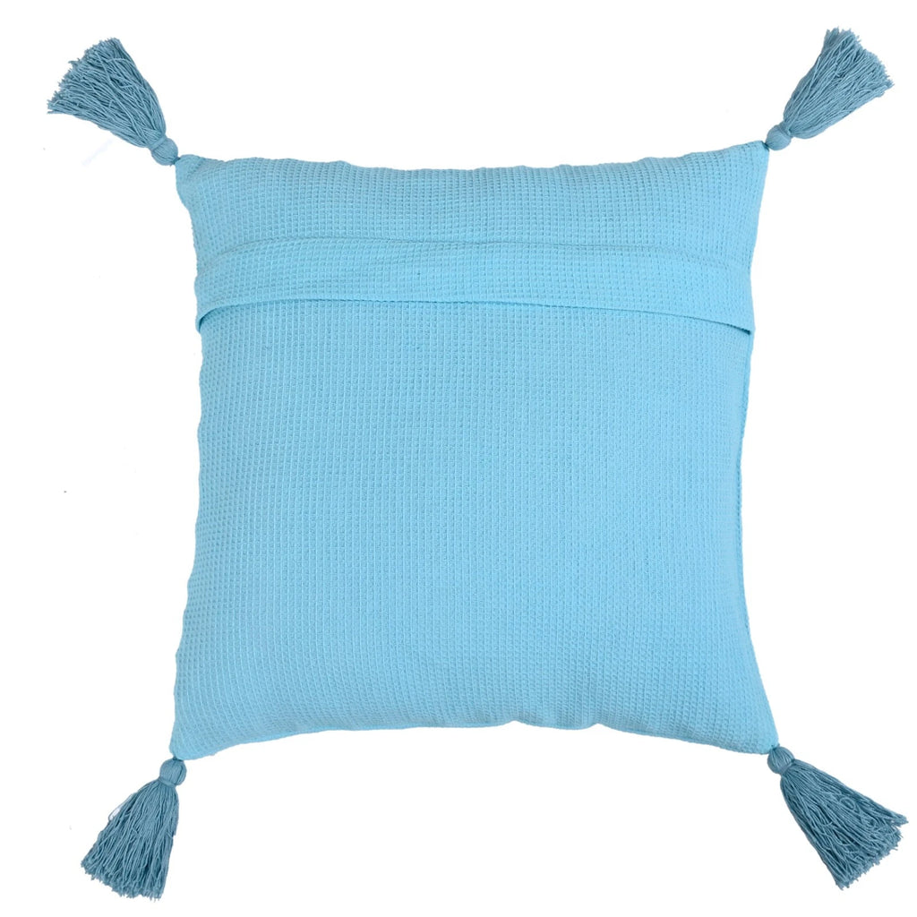Solid Cushion Cover Cotton Pillowcase Home Sofa Bed Decor Pillows with Tassels