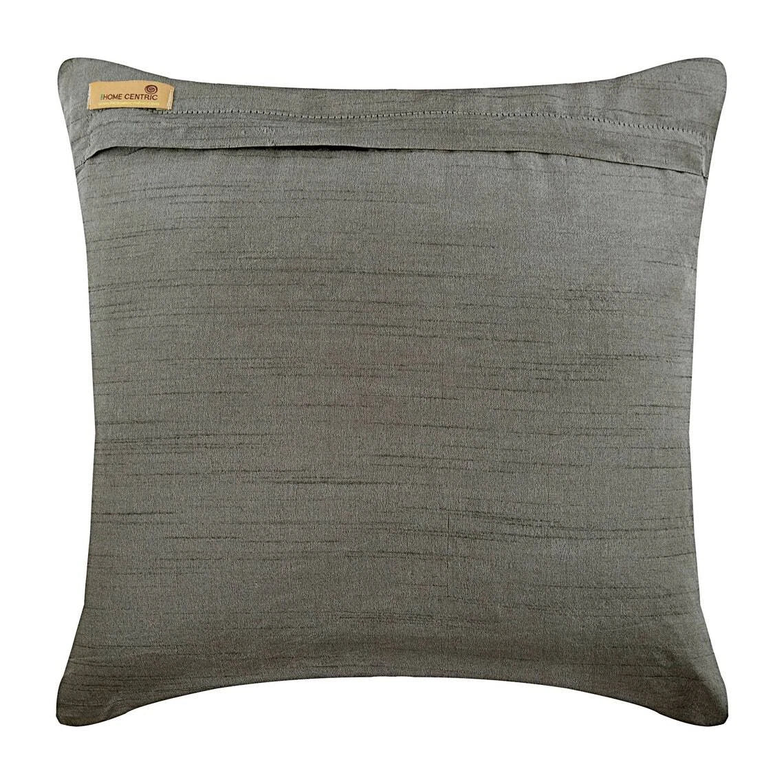 Couch Pillow Cover Grey 16"x16", Bed Decor Silk Sea Creatures - Starry Light