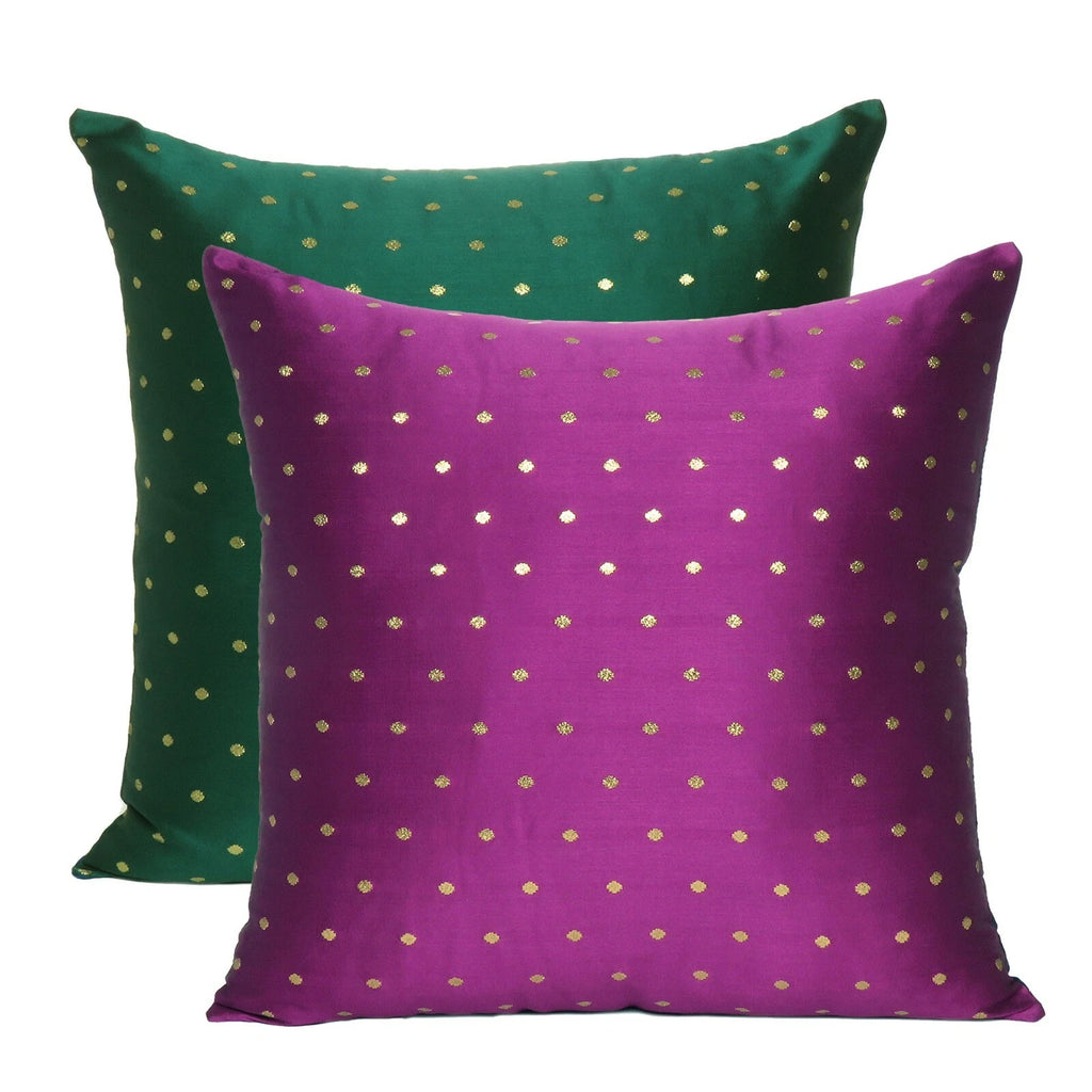 Modern Pillow Cover Art Silk Brocade Reversible Pillow Case Outdoor Pillow Case