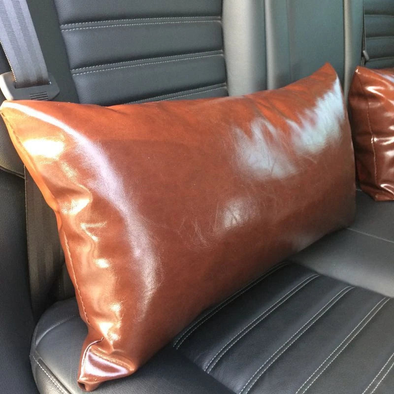 Faux Leather Throw Pillow Case Square Luxury Cushion Covers Bar Sofa Home Decor