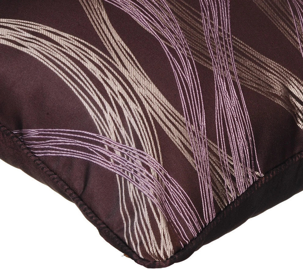 Decorative Sofa Cushion Case Purple 16"x16", Bed Decor Silk - Purple Current
