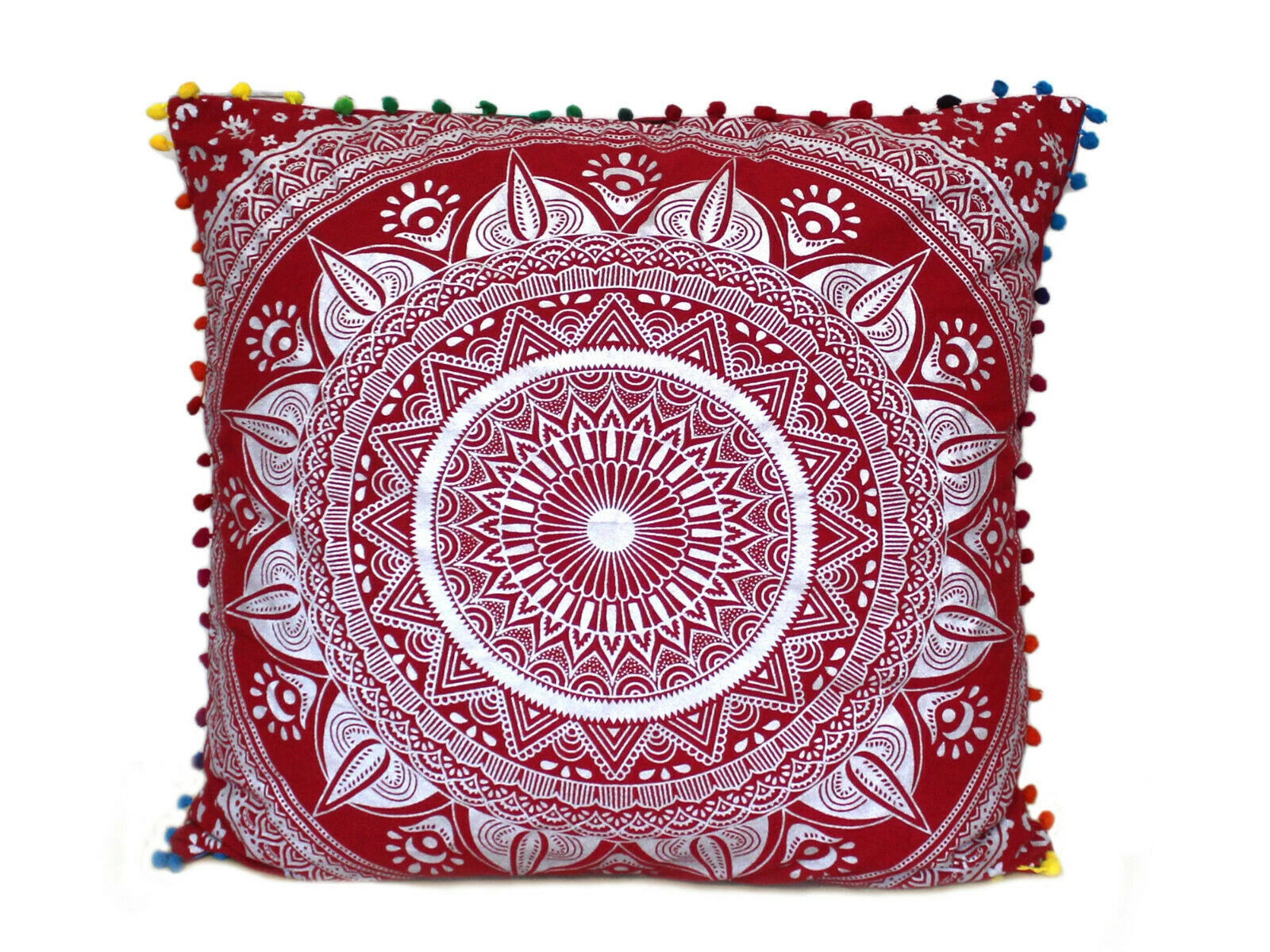 Set Of 2 Cotton Cushion Cover Mandala Couch Pillow Cases Home Decorative Pillows