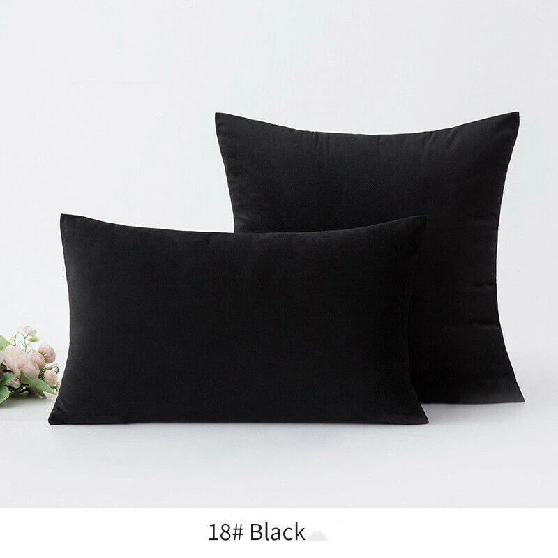 18" 20" 24" 16" Velvet Soft Cushion Cover Throw Pillow Cases Sofa Bed Home Decor