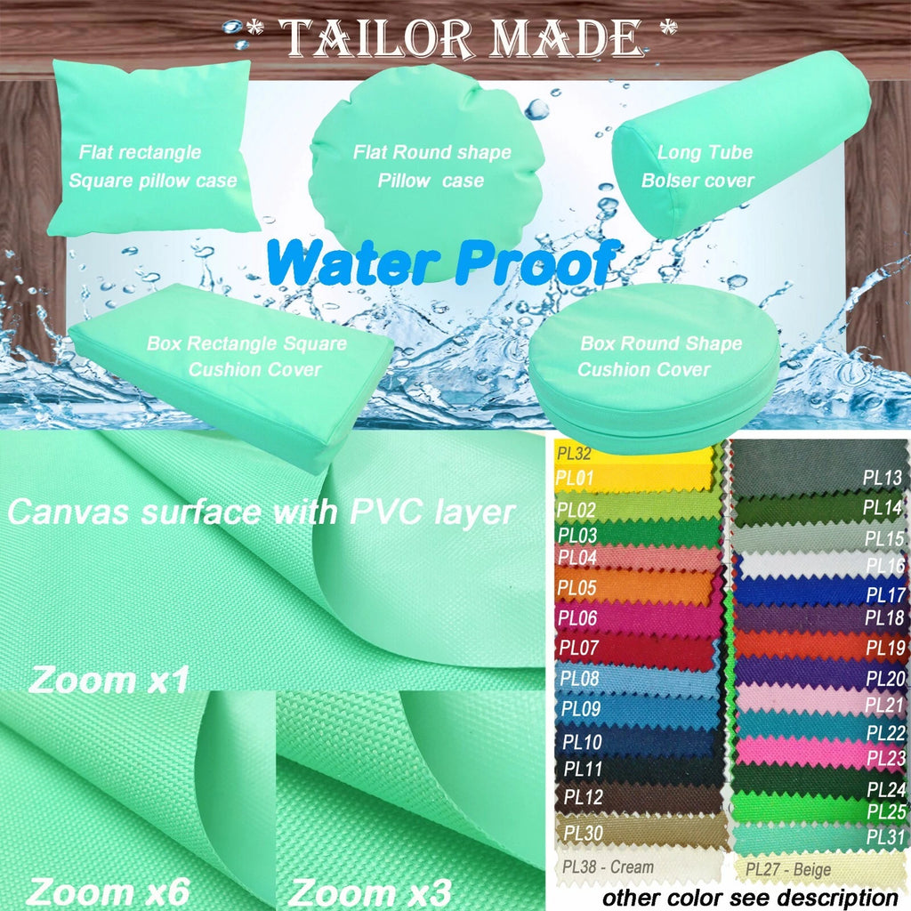 PL31-TAILOR MADE Turquoise Outdoor Waterproof Sun Umbrella Patio sofa seat cover