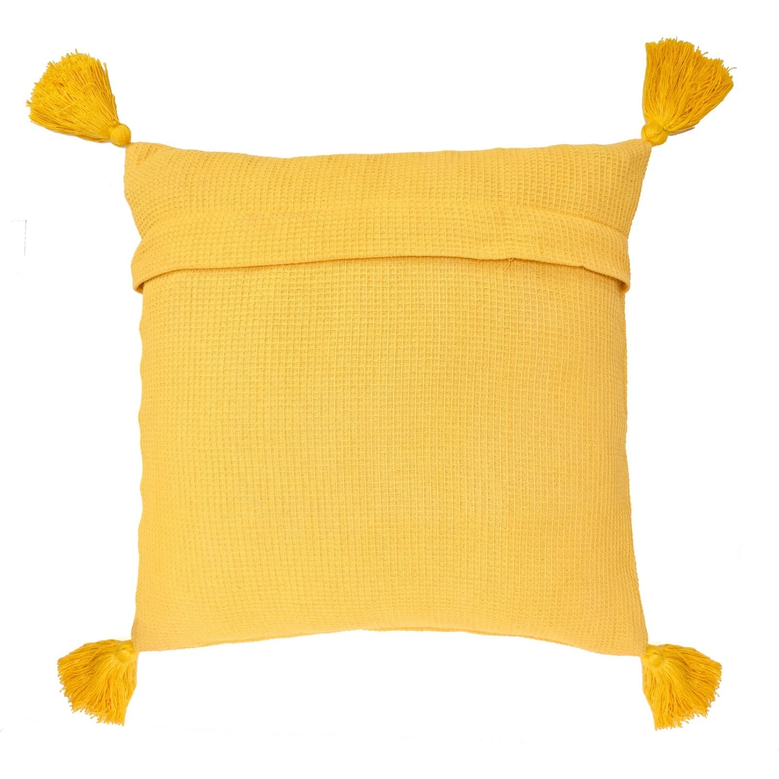 Solid Cushion Cover Cotton Pillowcase Home Sofa Bed Decor Pillows with Tassels