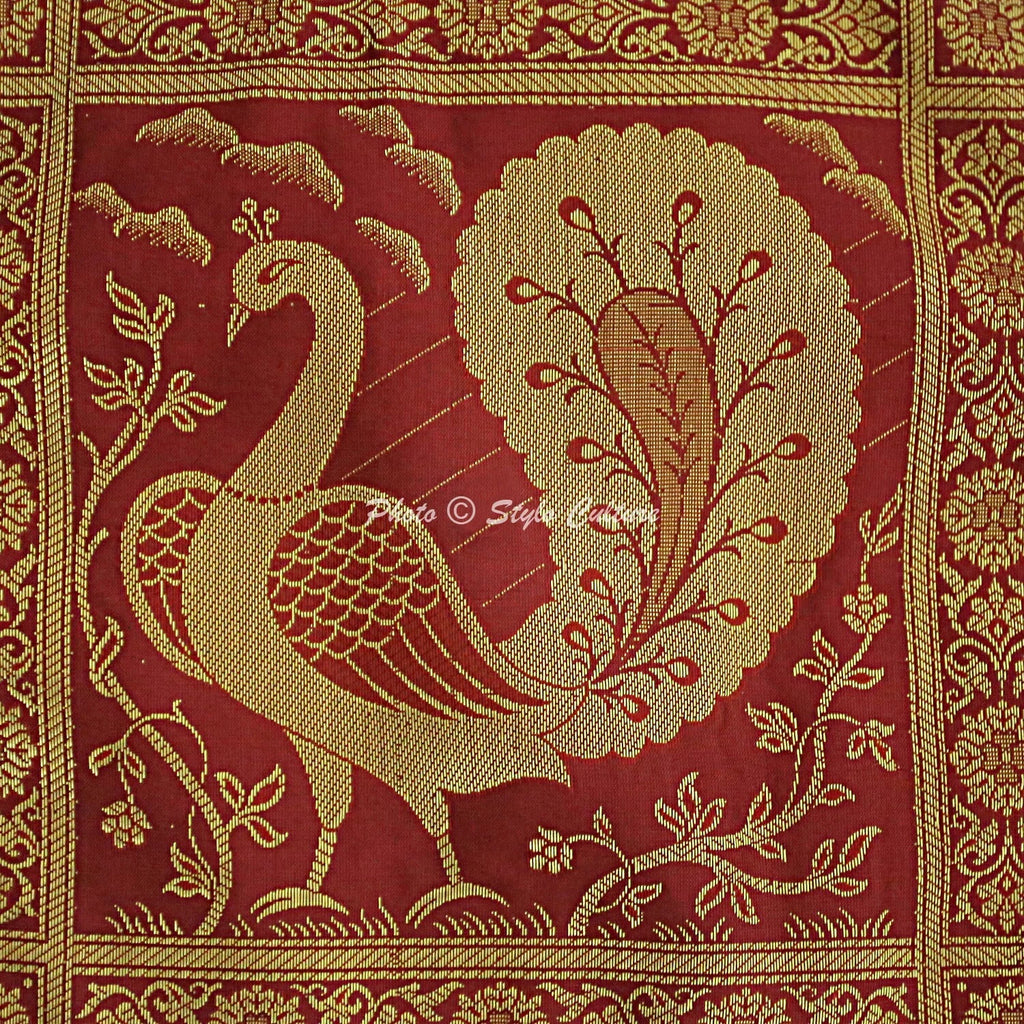 Brocade Elephant Cushion Cover Decorative Indian Bedding Sofa Pillow Case Cover
