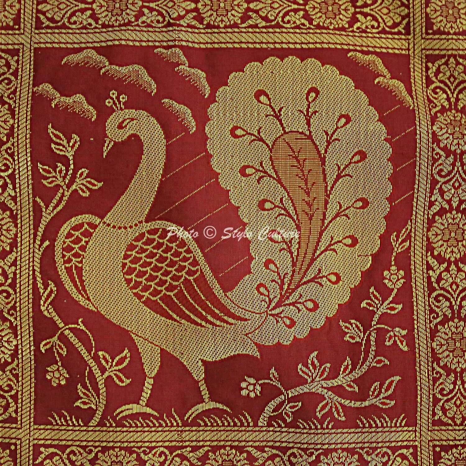 Brocade Elephant Cushion Cover Decorative Indian Bedding Sofa Pillow Case Cover