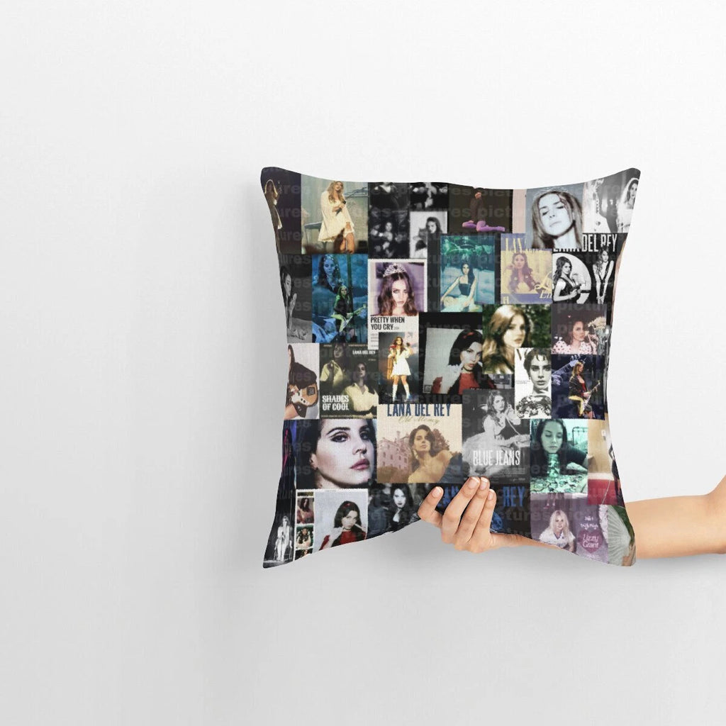 Lana Del Rey Throw Pillow Cases Square Cushion Covers Cotton Linen for Sofa