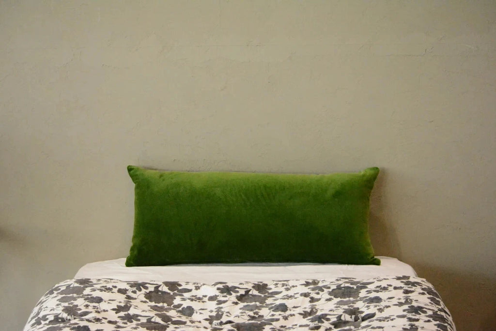 "Lumbar Velvet Cushion Cover – Soft Cotton Throw Pillow Case for Sofa/Bed"