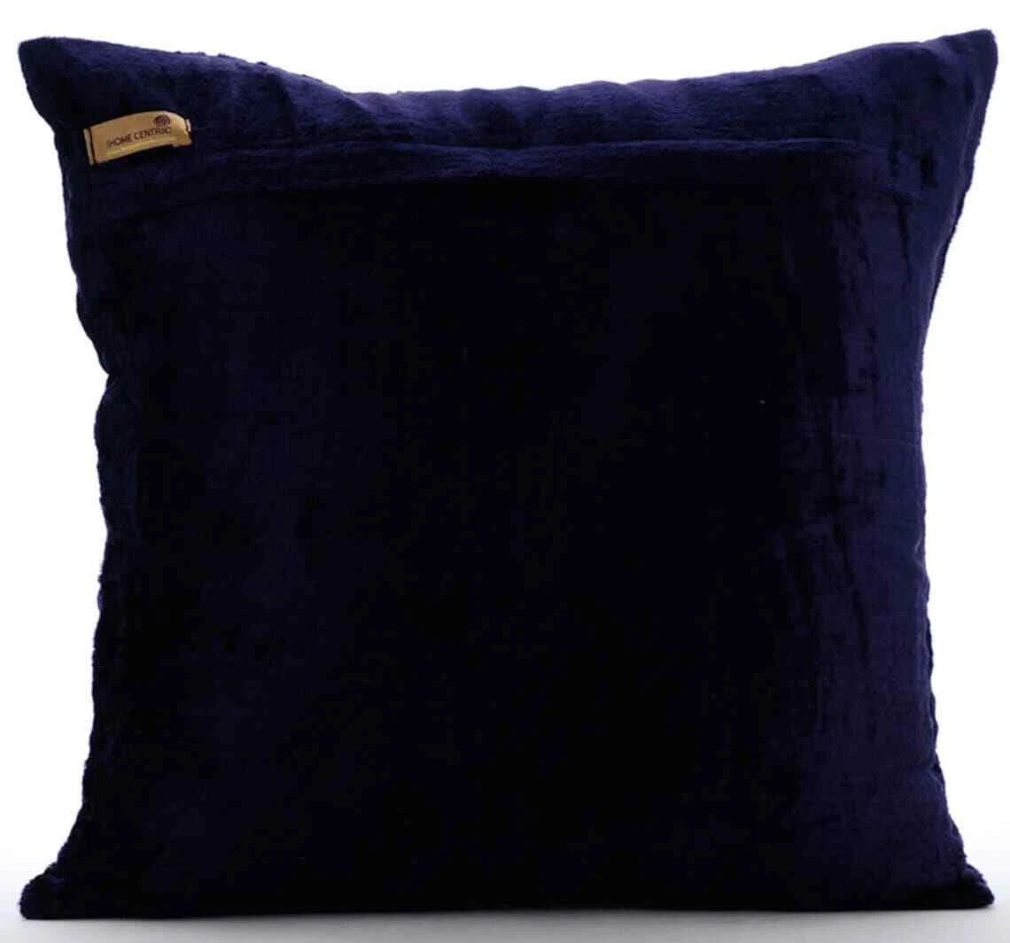 Square Sofa Cushion Case Blue 16"x16", Bed Decor Velvet - Silver Periwinkle
