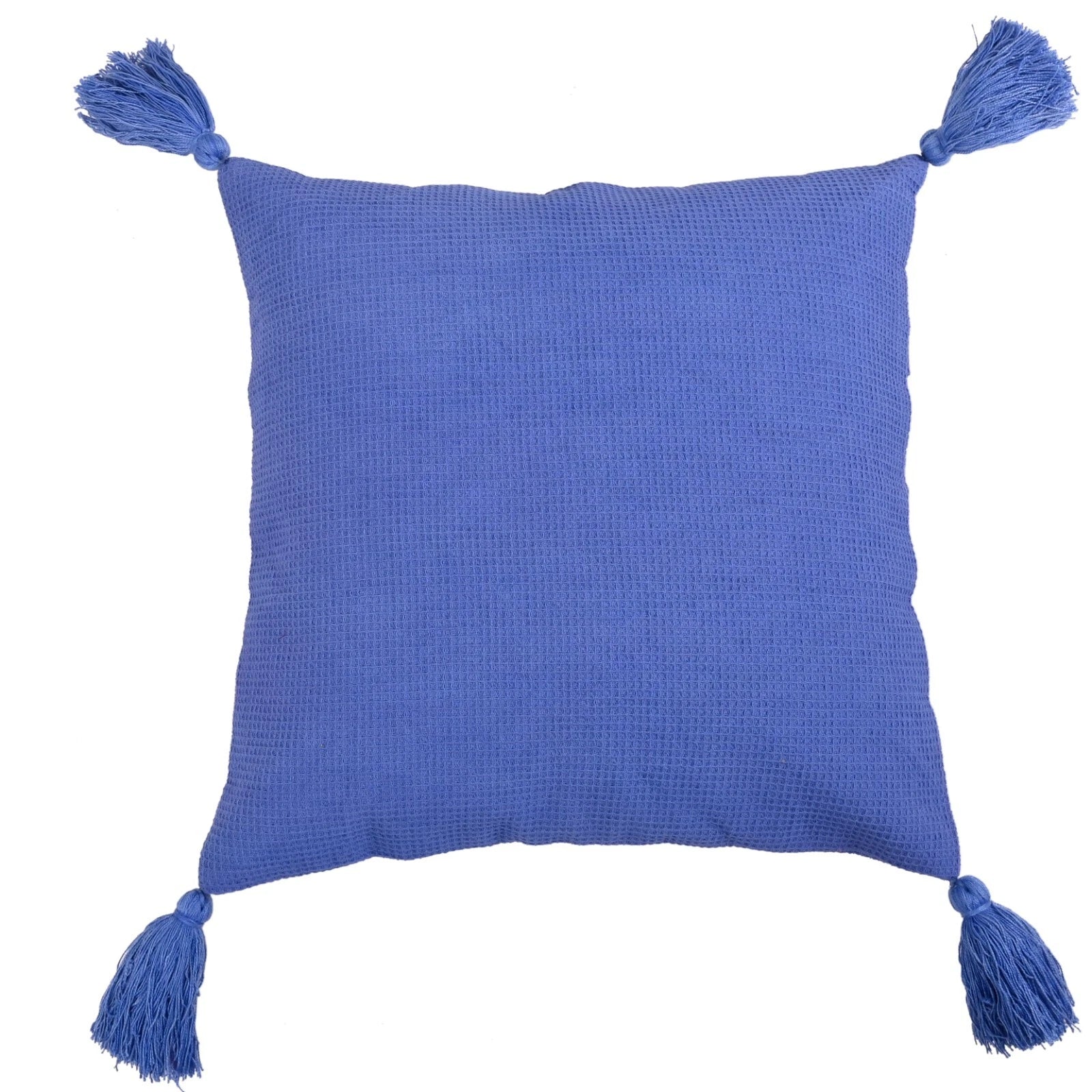 Solid Cushion Cover Cotton Pillowcase Home Sofa Bed Decor Pillows with Tassels