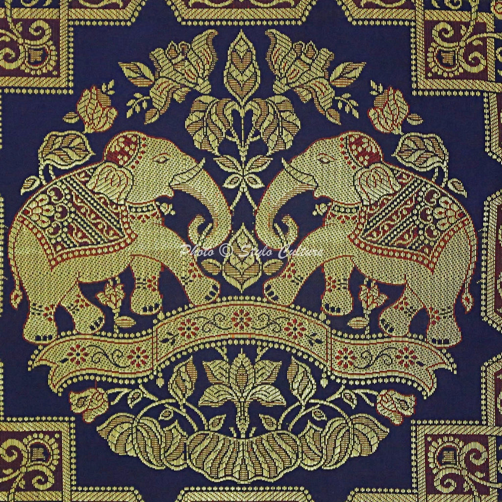 Indian Sofa Cushion Cover Handmade Brocade Silk Pillow Case Cover Throw 12 X 12"