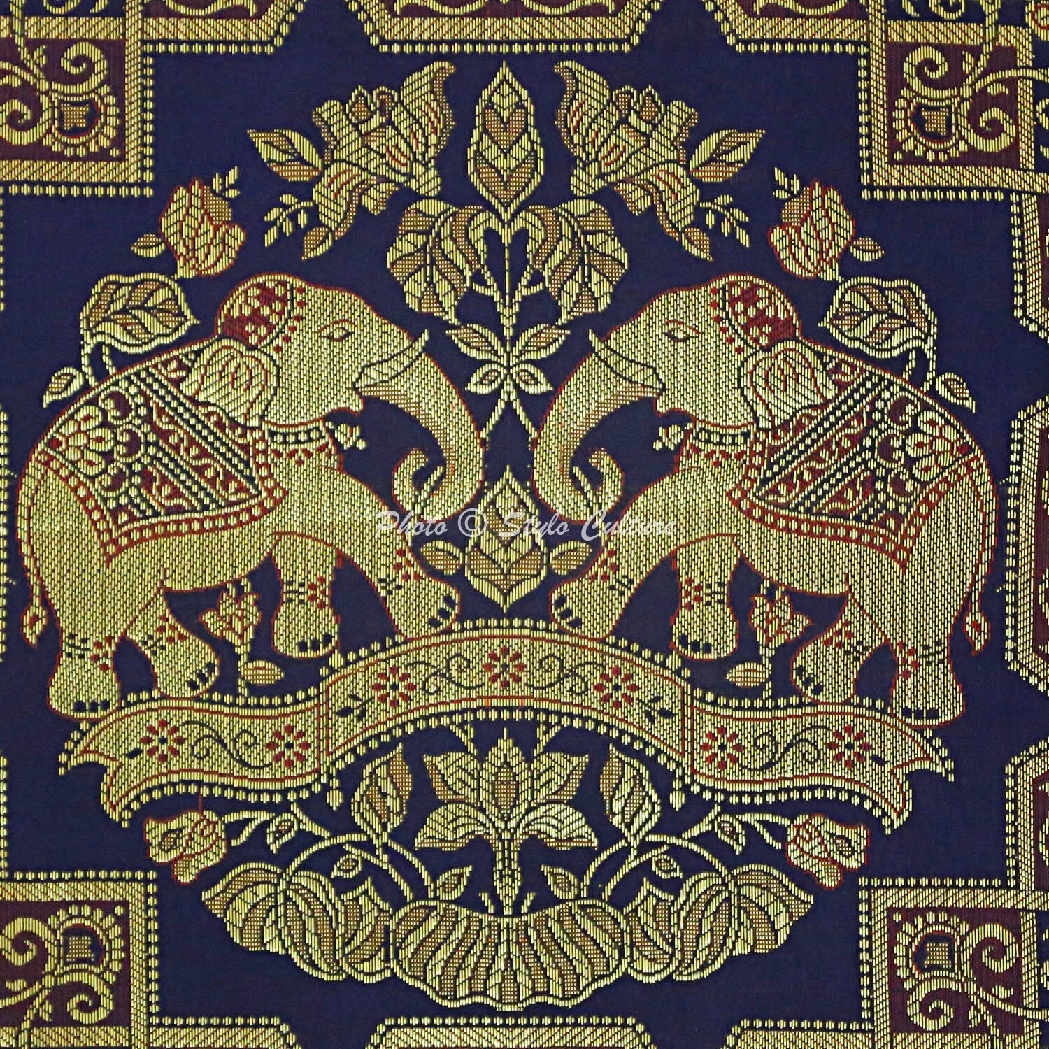 Indian Sofa Cushion Cover Handmade Brocade Silk Pillow Case Cover Throw 12 X 12"