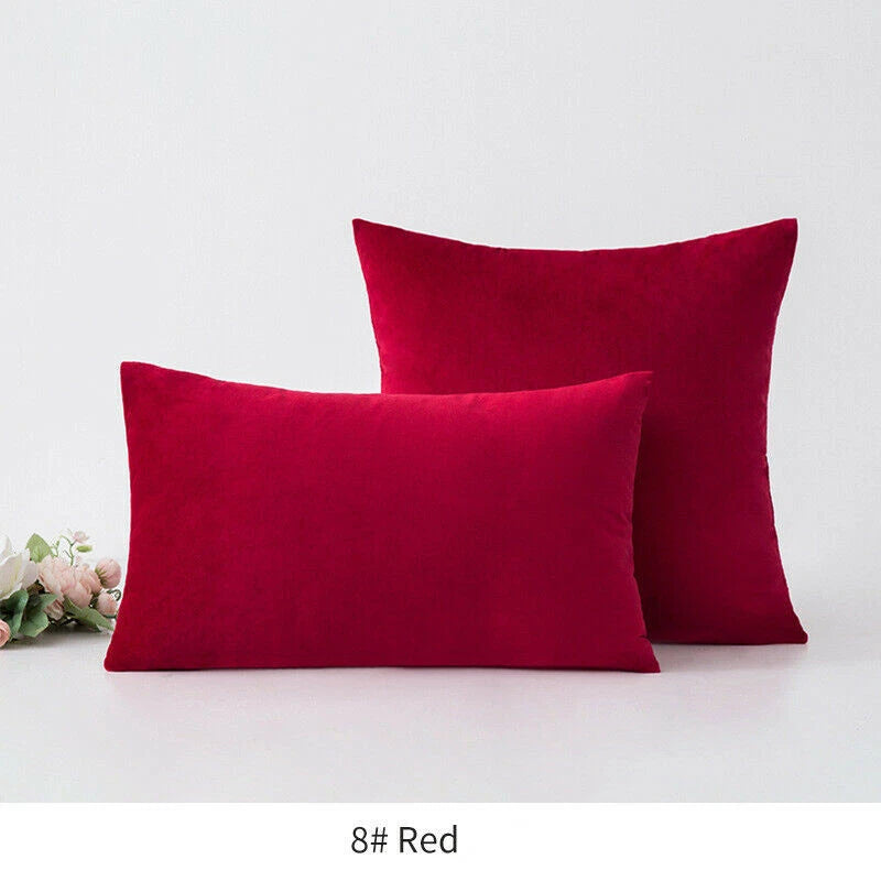 18" 20" 24" 16" Velvet Soft Cushion Cover Throw Pillow Cases Sofa Bed Home Decor
