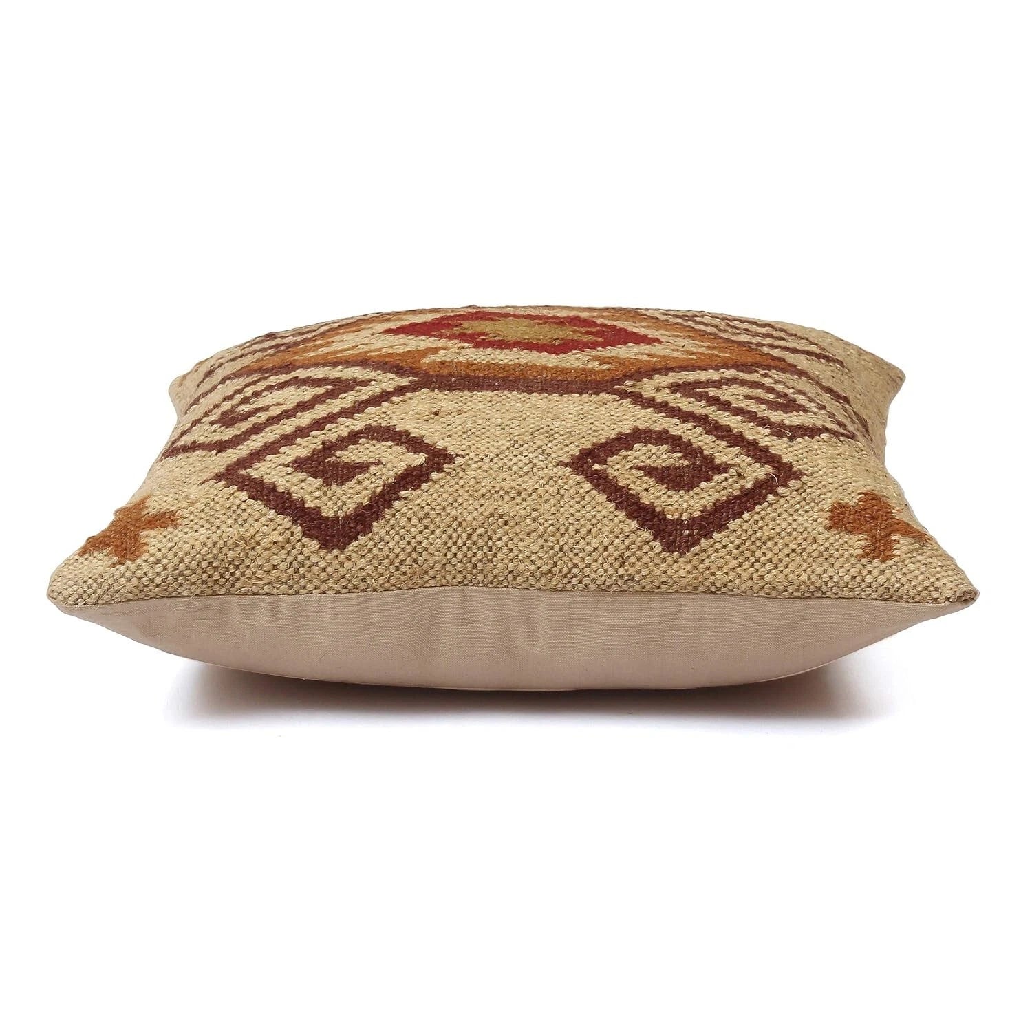Indian Jute Wool Kilim Cushion Cover Vintage Look Your Home Pillow cover throw