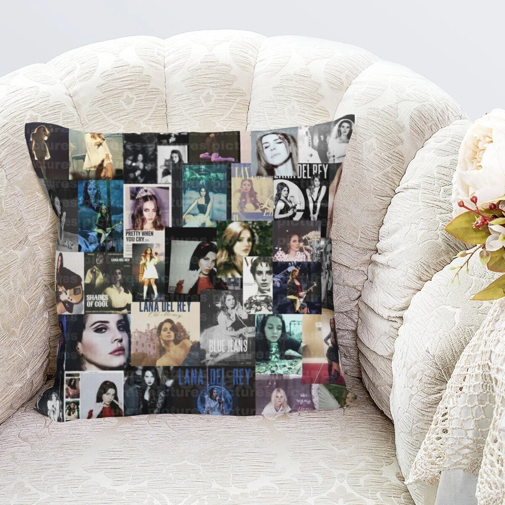 Lana Del Rey Throw Pillow Cases Square Cushion Covers Cotton Linen for Sofa
