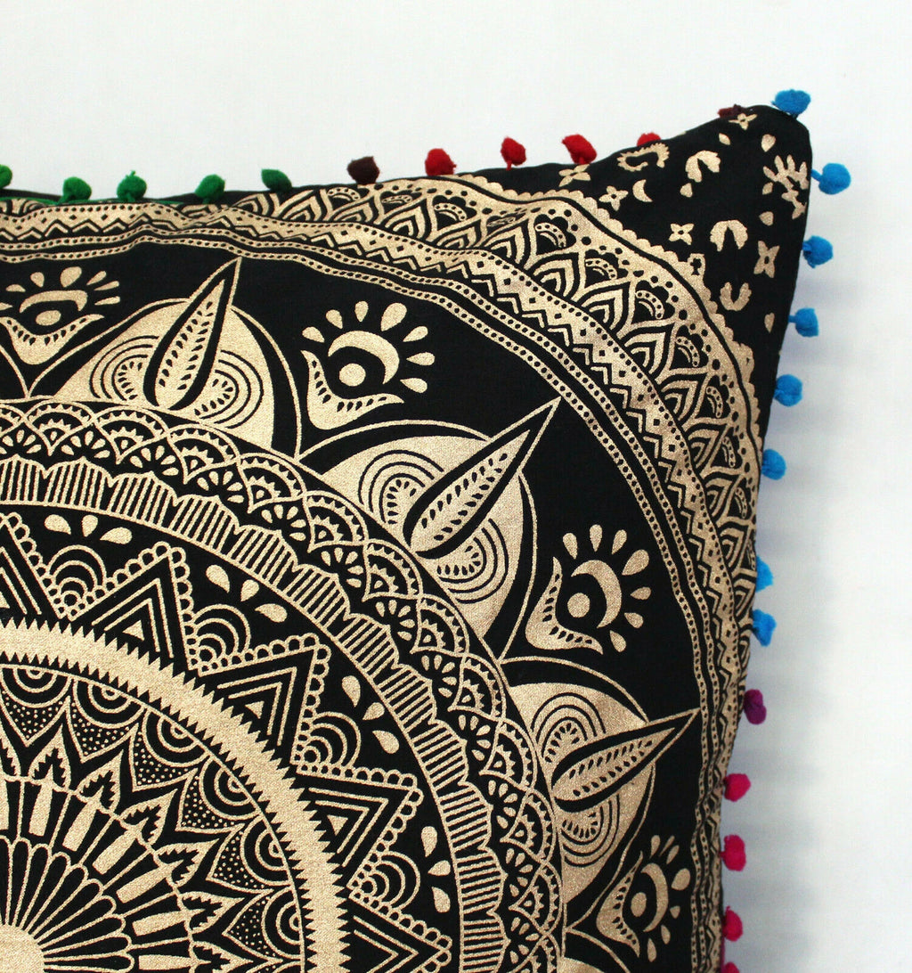 Set Of 2 Cotton Cushion Cover Mandala Couch Pillow Cases Home Decorative Pillows