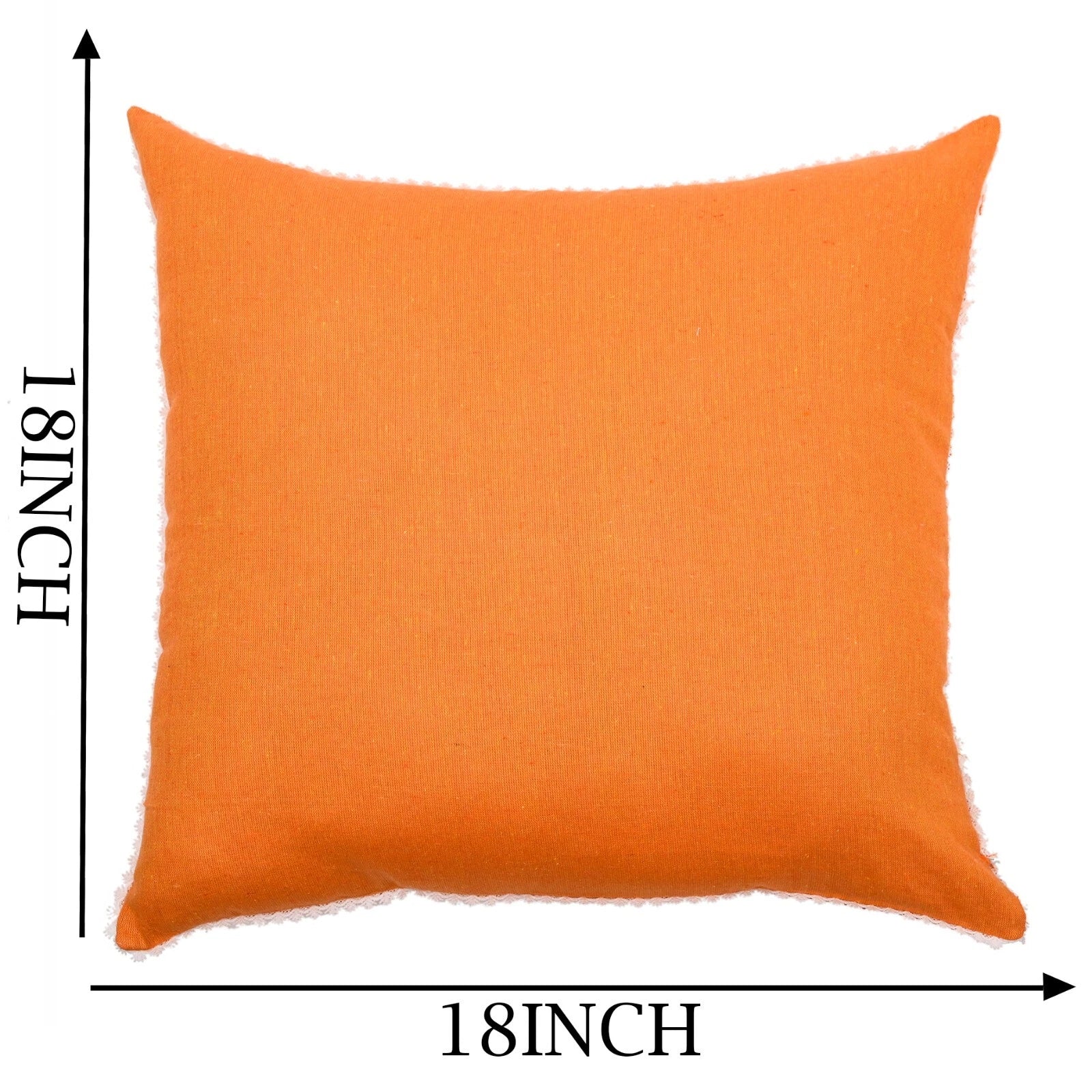 Cushion Cover Home Sofa Decor Cotton Throw Pillow Case Covers Solid with Lace S5