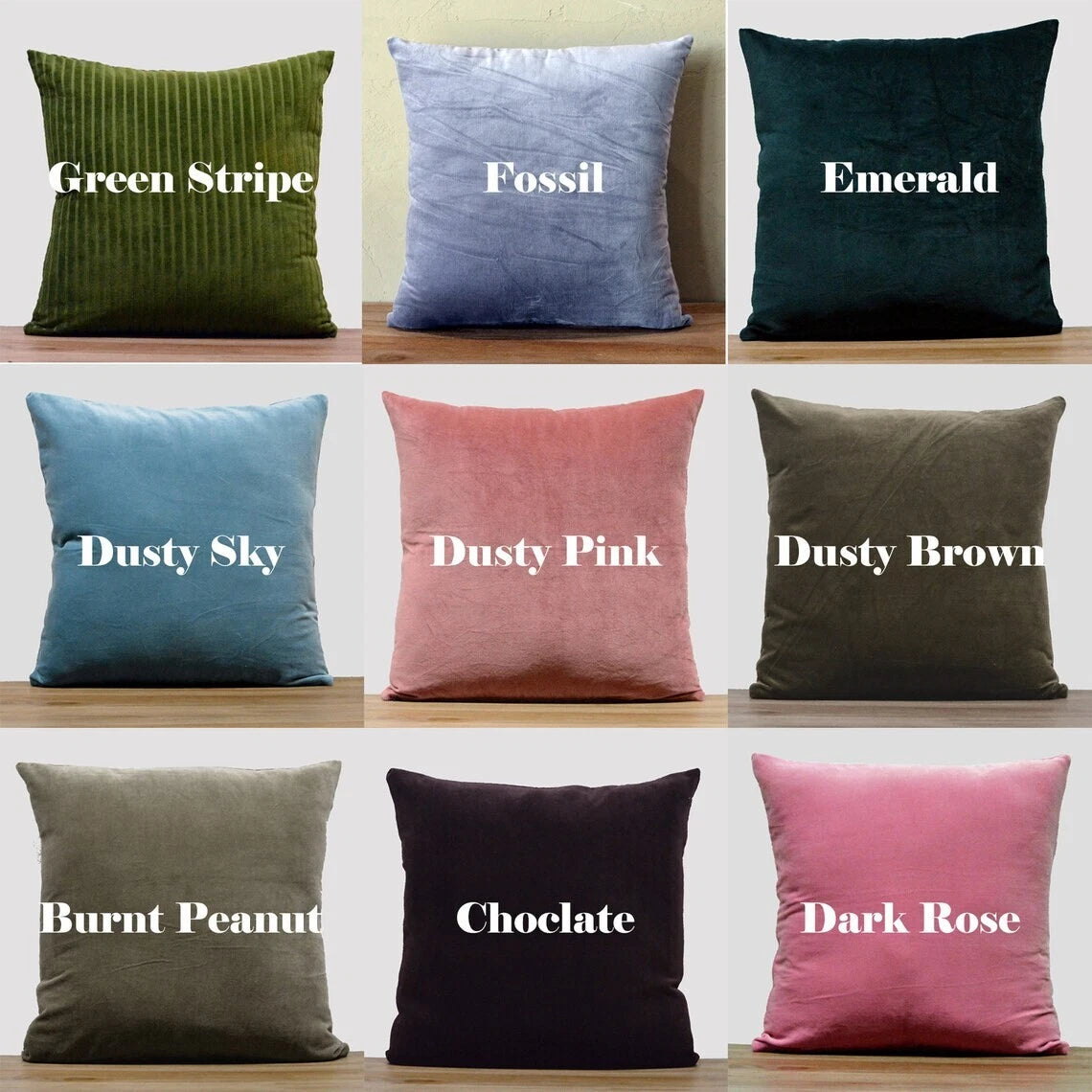 "Lumbar Velvet Cushion Cover – Soft Cotton Throw Pillow Case for Sofa/Bed"