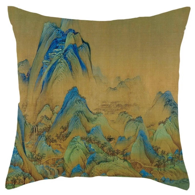 Chinese Style Throw Pillow Covers Cushion Cases Sofa Bed Pillowslip Luxury Decor