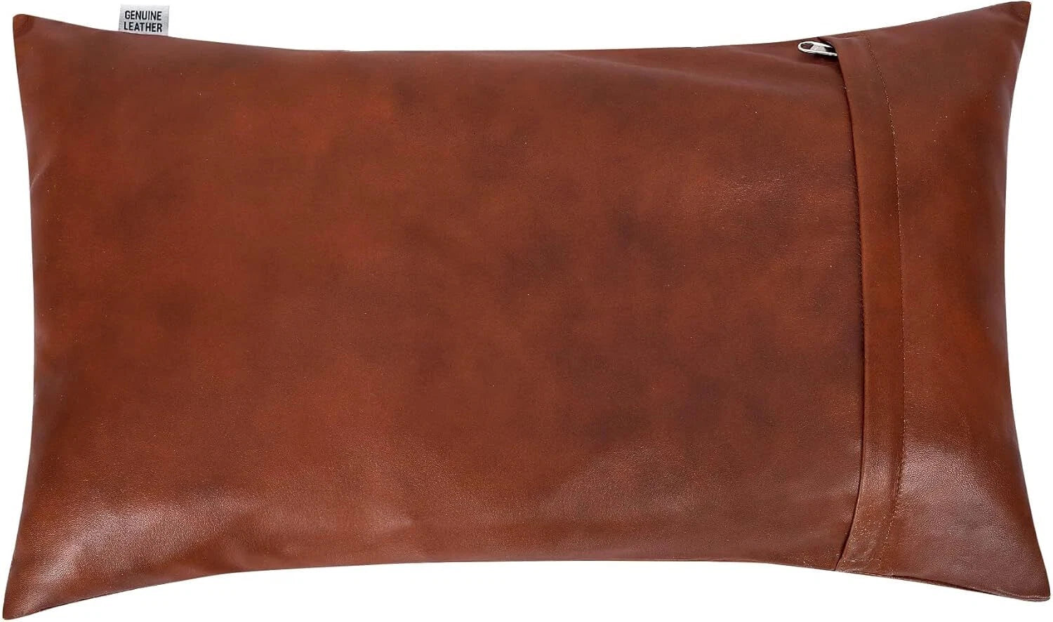 High-quality lambskin rectangular Tan Antique Plen Pillow Cover For Sofa Cushion