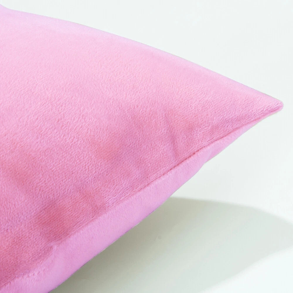Pack of 2 Velvet Euro Square Throw Pillow Covers Sofa Home Decor Cushion Cover