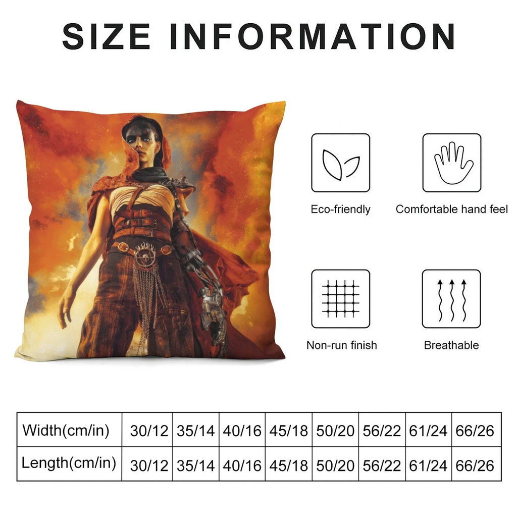 Mad Max Furiosa Cushion Cover Cotton Linen Pillow Case Pillow Covers for Sofa
