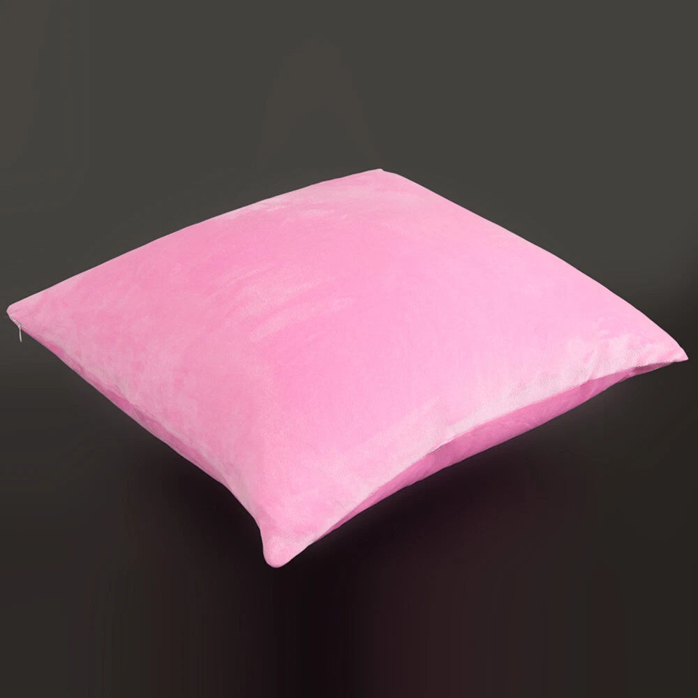 Pack of 2 Velvet Euro Square Throw Pillow Covers Sofa Home Decor Cushion Cover