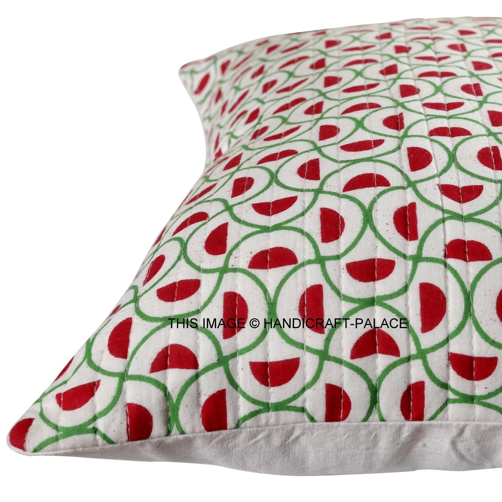 Indian Handmade Kantha Cotton Cushion Cover Bed Pillow Cases Sofa Throw-16"