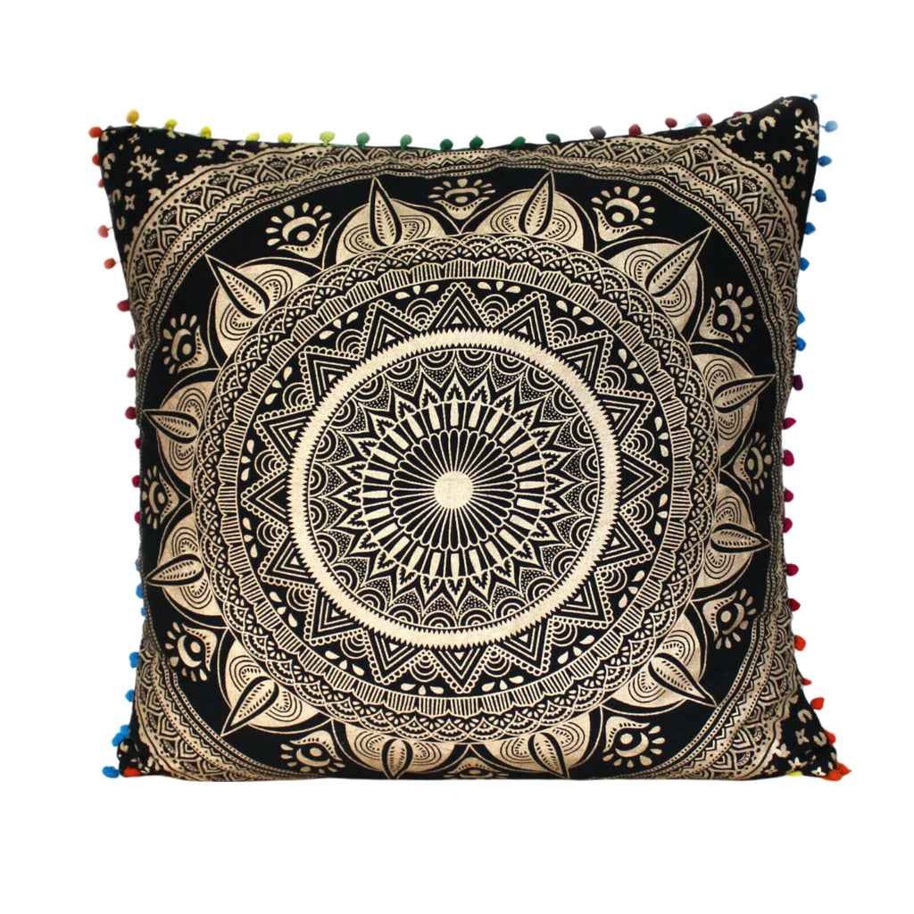 Set Of 2 Cotton Cushion Cover Mandala Couch Pillow Cases Home Decorative Pillows