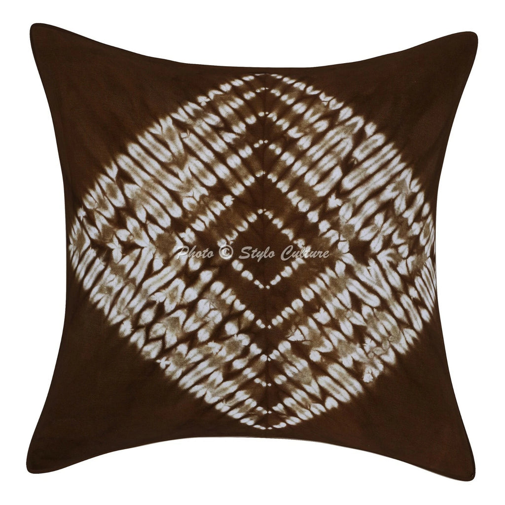 Ethnic Cushion Cover Indian Handmade Shibori Shibori Hippie Sofa Car Pillow Case