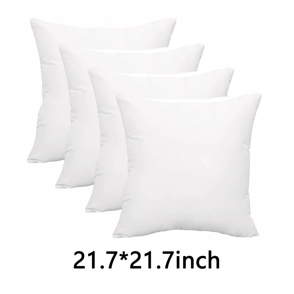 Pack of 4 16"-22" Throw Pillows Insert Ultra Soft Bed & Couch Sofa Decor Pillows