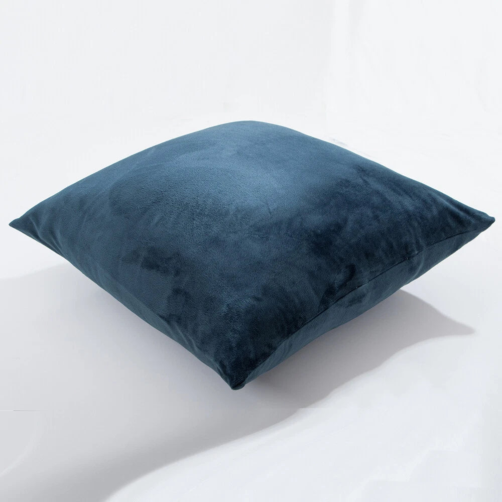 Pack of 2 Velvet Euro Square Throw Pillow Covers Sofa Home Decor Cushion Cover