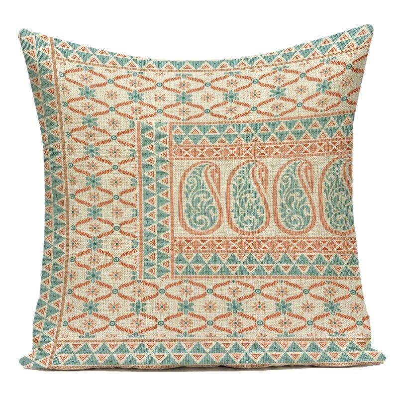 Retro Geometry Decorative Throw Pillow Case Sofa Chair Bed Cushion Cover Ethnic