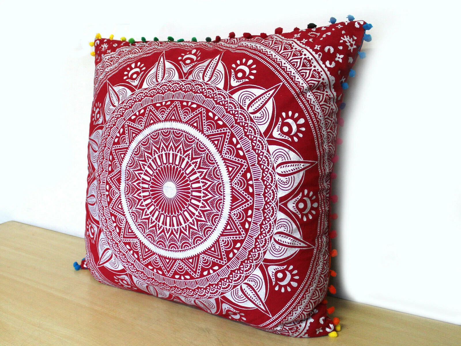 Set Of 2 Cotton Cushion Cover Mandala Couch Pillow Cases Home Decorative Pillows
